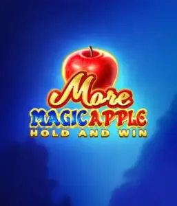 Enter the magical realm of More Magic Apple Hold and Win Slot by 3 Oaks Gaming, showcasing a shimmering red apple on a rich blue background. This graphic conveys the game's theme of enchantment and wonder. Perfect for those enchanted by fairy-tale slots, the vibrant visuals and attractive design make this slot stand out. 